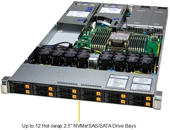 Server e-Pro 112H-TN  12 Slot