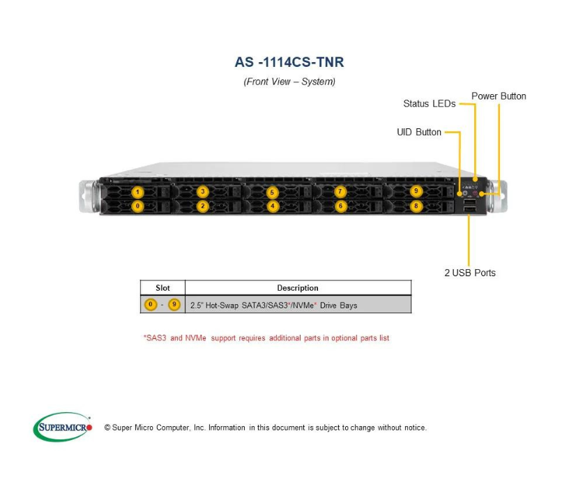 Server e-Pro 1114CS-TNR