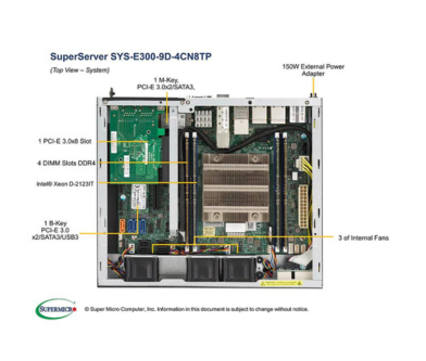 Server e-Pro  E300-9D-4CN8TP